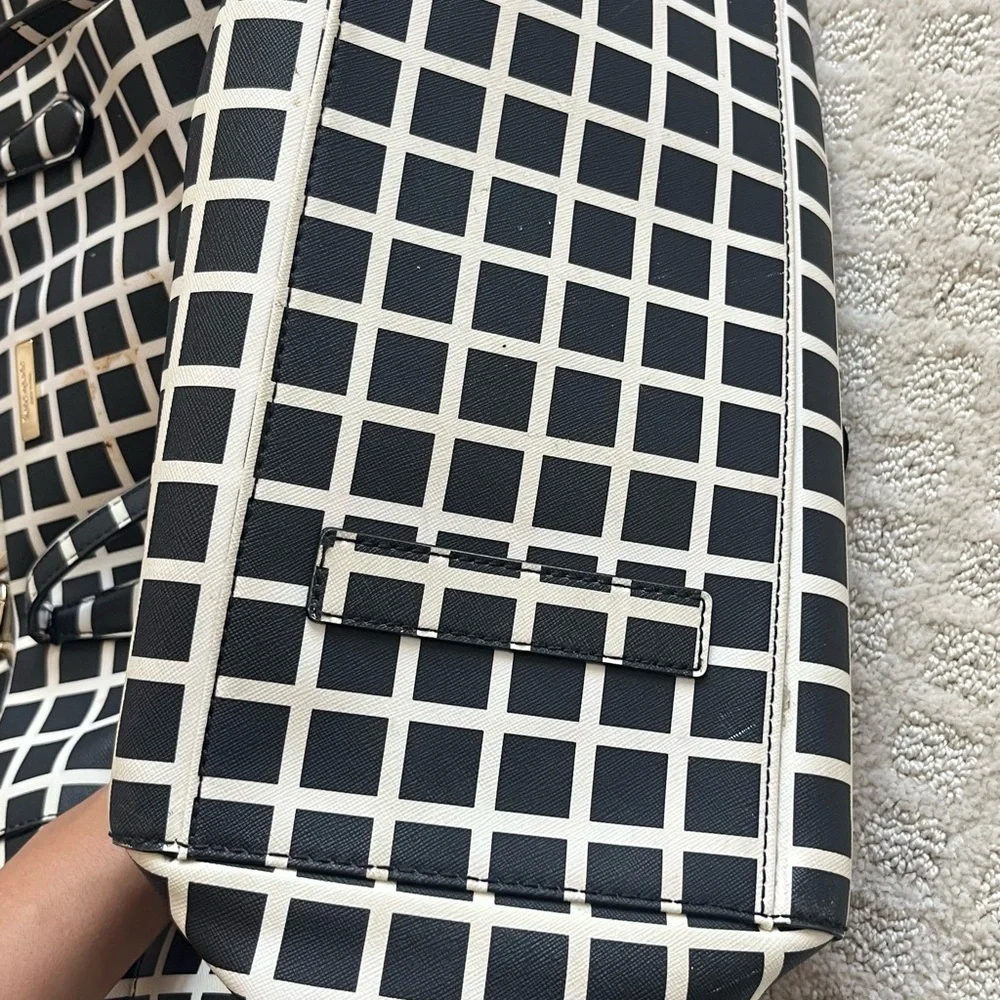 Kate spade Black and White Checkered Tote Bag diaper bag